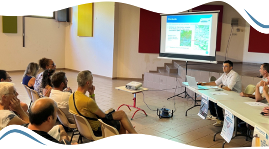 Lors de la réunion de restitution organisée le 23 juin à Saint-Michel, il a été beaucoup question du changement climatique – source : Réseau31