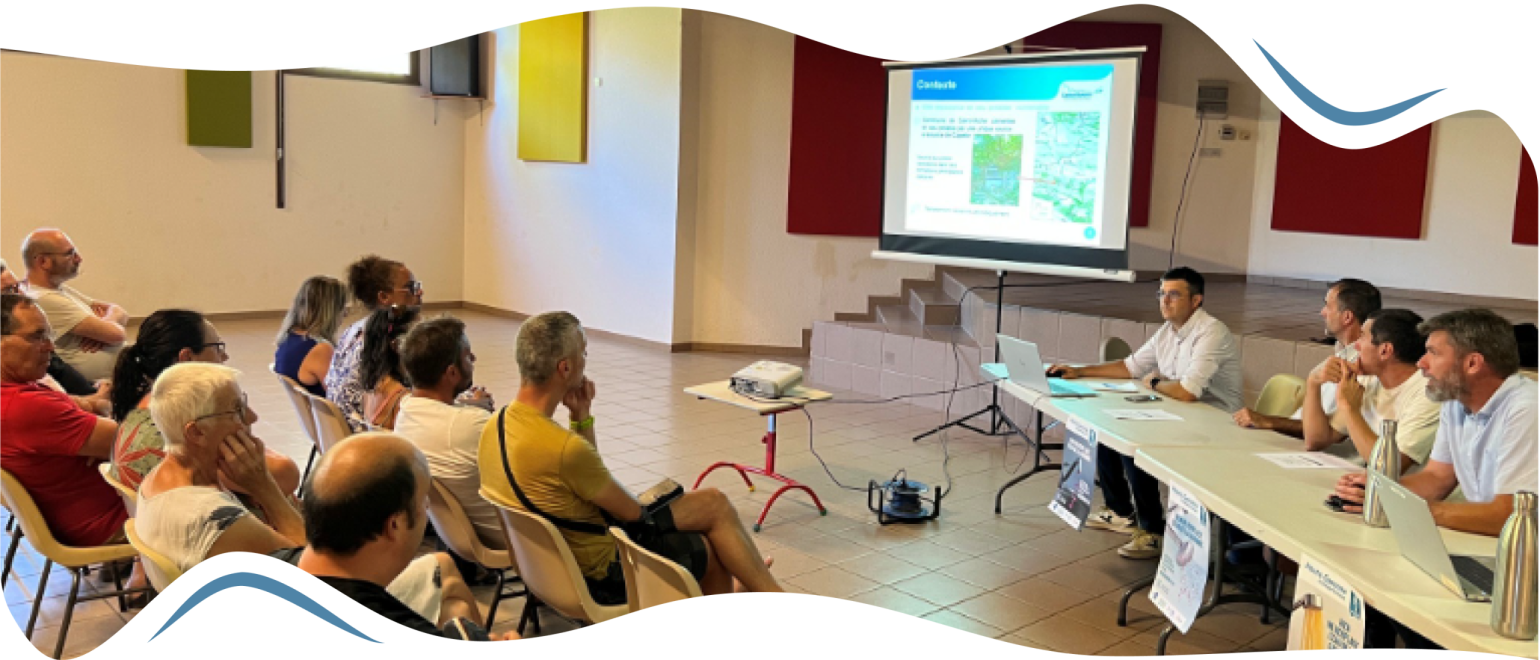 Lors de la réunion de restitution organisée le 23 juin à Saint-Michel, il a été beaucoup question du changement climatique – source : Réseau31