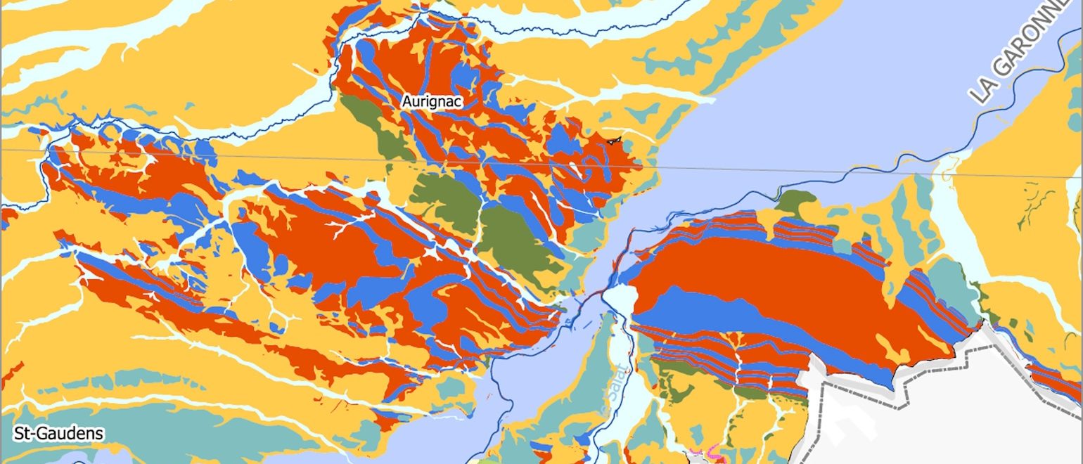 Détail de la carte hydrogéologique du département de la Haute-Garonne